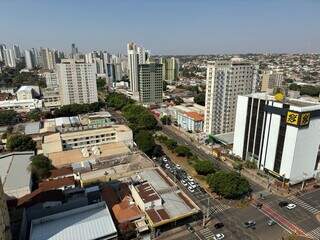 Cruzamento da Avenida Afonso Pena com a Rua 13 de Junho (Foto: Ângela Kempfer)