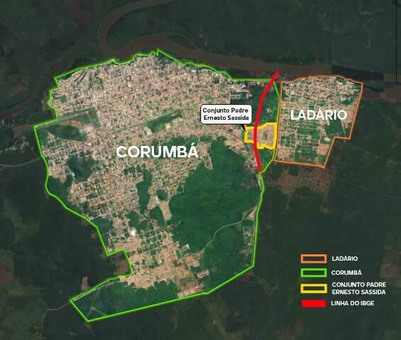 Corumb&aacute; perde para Lad&aacute;rio 800 casas e quase 4 mil habitantes