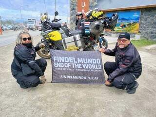 Casal percorreu 8 mil km de moto para realizar sonho da esposa