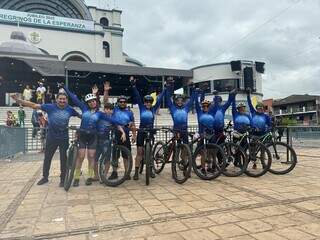 Fam&iacute;lia percorre 485 quil&ocirc;metros de bicicleta com destino ao Paraguai 