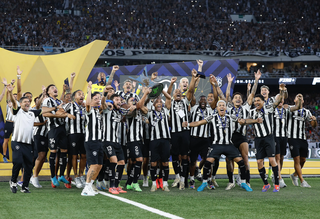 Jogadores do Botafogo celebram conquista do Brasileirão (Foto: Rafael Ribeiro/CBF)