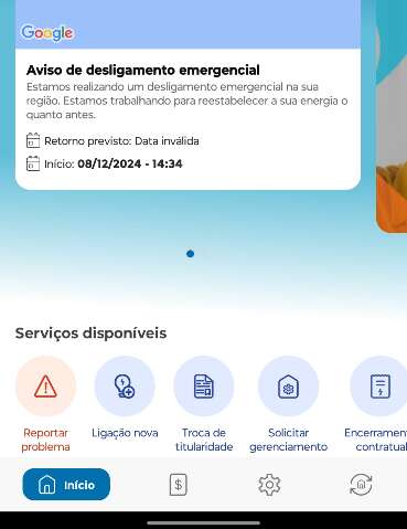 Trechos da Rua Cear&aacute; e Avenida Afonso Pena ficaram sem energia neste domingo