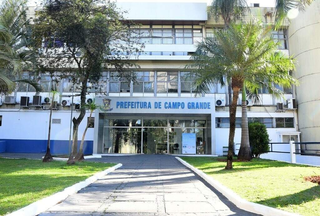 Fachada da Prefeitura de Campo Grande, localizada na Avenida Afonso Pena. (Foto: Arquivo/Campo Grande News)