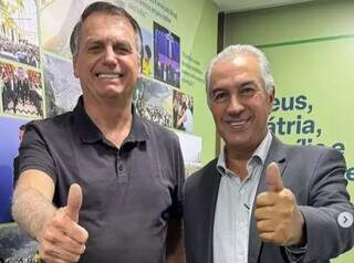 Em Bras&iacute;lia, Reinaldo se re&uacute;ne com Bolsonaro e senador Rog&eacute;rio Marinho