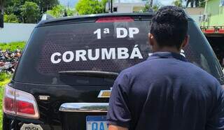 Andrews no momento em que foi preso pela Polícia Civil (Foto: Divulgação | PCMS)