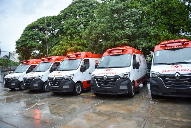 Samu renova frota com seis novas ambul&acirc;ncias em Campo Grande