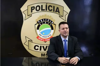 Delegado Adriano Garcia Geraldo, que comandou a Polícia Civil. (Foto: PCMS/Divulgação)