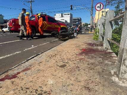 Motociclista de aplicativo morre ao ser atingido por moto de alta cilindrada