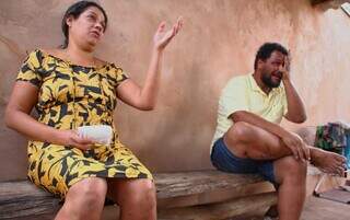 Andreza e Evandro durante conversa com o Campo Grande News (Foto: Paulo Francis)