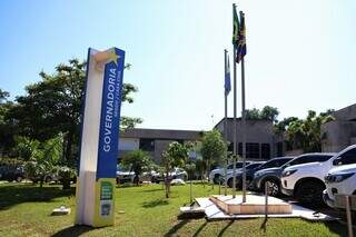 Frente da Governadoria no Parque dos Poderes, em Campo Grande (Foto: Divulgação)