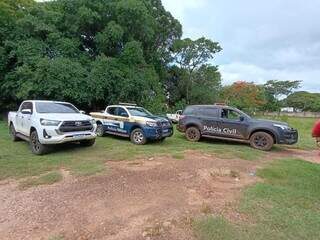 Caminhonete foi entregue a polícia de MS. (Foto: Jardim MS News)