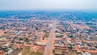 Vista aérea da cidade de Ribas do Rio Pardo. (Foto: Divulgação)