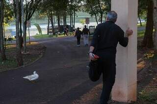 Pessoas se exercitando no Parque das Nações (Foto: Arquivo/Campo Grande News)