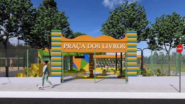 Em 2025, primeira praça de livros deverá ser inaugurada em Campo Grande