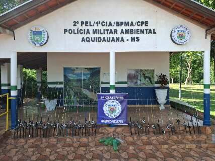  Mais de 200 varas foram apreendidas em 45 dias da Operação Piracema