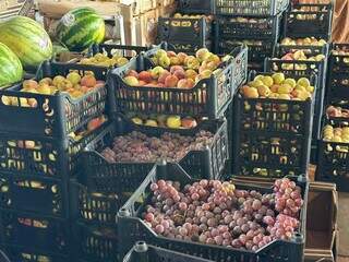 Frutas preferidas na época são vendidas em caixotes na Ceasa (Foto: Marcos Maluf)