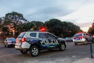 Viaturas da Polícia Militar de Mato Grosso do Sul (Foto: Juliano Almeida/Arquivo)