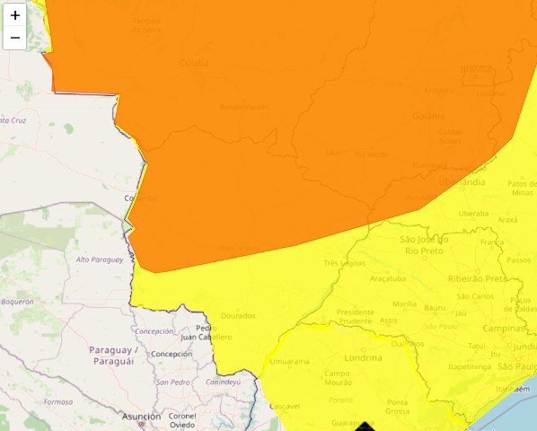 Todas as cidades de MS podem ter tempestades nesta quinta-feira 