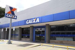 Fachada da Caixa Econômica Federal, em Campo Grande (Foto: Arquivo/Campo Grande News)