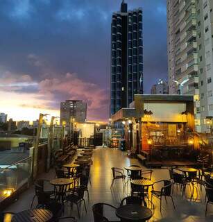 Com vista espetacular, Terraço Choperia está localizado na Rua 13 de Junho, 641. (Foto: Divulgação)