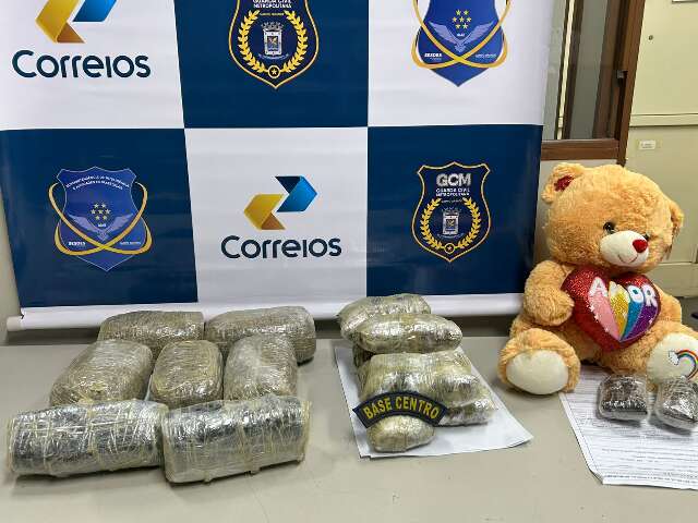 Traficantes usam terer&eacute; e ursinho para despachar maconha pelos Correios