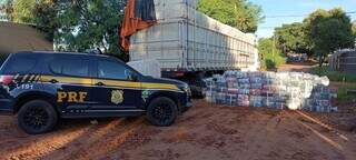 Carregamento de maconha que estava escondido em meio ao algodão (Foto: Divulgação)