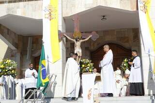 Abertura do Jubileu na igreja São José, em Campo Grande (Foto: Paulo Francis)