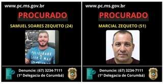 Procurados pela Polícia Civil suspeitos de assassinatos