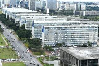 Imagem da Esplanada dos Ministérios em Brasília. (Foto: Agência Brasil)