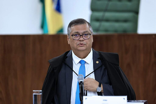 Ministro Flávio Dino durante sessão no Supremo Tribunal Federal. (Foto: Rosinei Coutinho/STF)