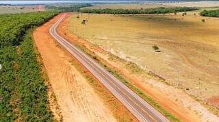 União concluiu trecho da BR-419 entre Rio Verde e Rio Negro (Foto: Divulgação Governo Federal)