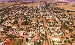 Vista aérea da cidade de Terenos, onde o caso aconteceu (Foto: Divulgação)