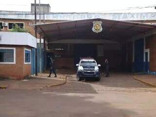 Fachada do Presídio de Segurança Máxima, que fica no complexo penitenciário no Jardim Noroeste (Foto: arquivo/Campo Grande News)