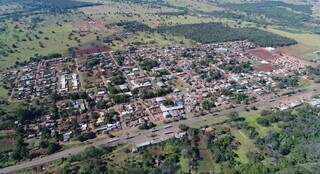 Vista aérea da cidade de Jaraguari, onde o caso aconteceu (Foto: Divulgação)