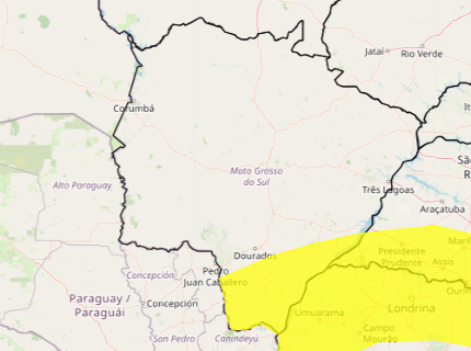 Tempestade pode atingir 28 municípios até sábado; confira a lista