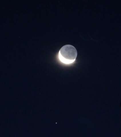 Conjun&ccedil;&atilde;o celeste: Lua e V&ecirc;nus brilham juntos nesta noite no c&eacute;u