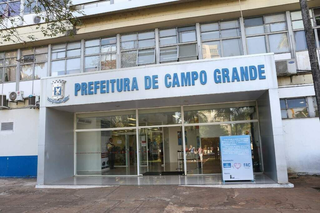 Fachada da Prefeitura de Campo Grande, na Avenida Afonso Pena. (Foto: Arquivo/Campo Grande News)