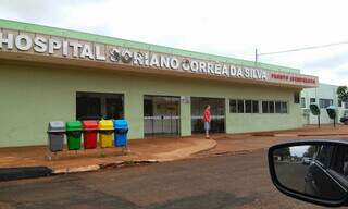 Hospital de Maracaju, para onde a vítima foi levada. (Foto: Divulgação)