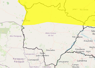 Saiba onde pode chover forte em Mato Grosso do Sul at&eacute; amanh&atilde;