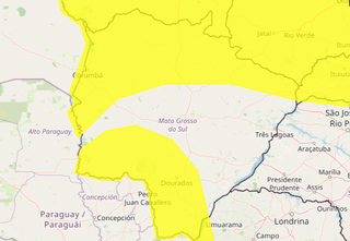 Mato Grosso do Sul tem alertas que v&atilde;o de chuva a baixa umidade do ar