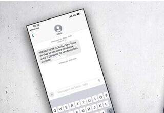 INSS alerta sobre golpe da prova de vida com mensagem no celular