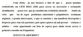 &quot;Isto &eacute; um absurdo!!!&quot;, resume desembargador sobre 3,5 mil esperando psiquiatra