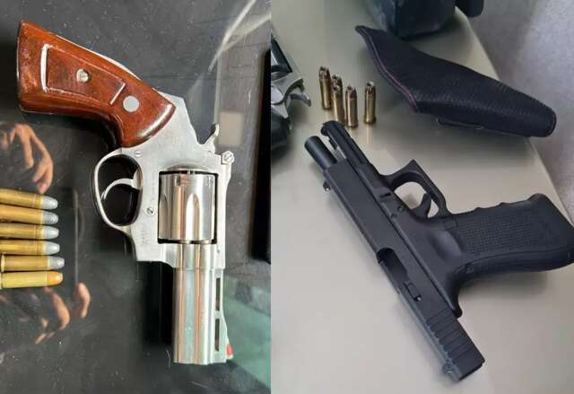 Dois s&atilde;o presos com armas em a&ccedil;&atilde;o do Gaeco, entre elas, uma 9 mm de uso restrito