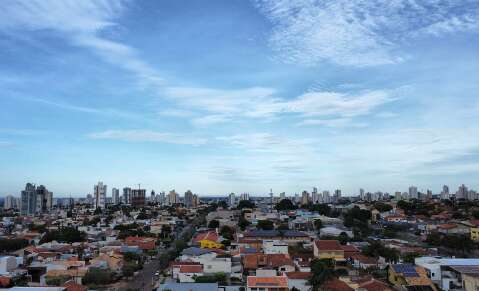 S&aacute;bado ser&aacute; de pancadas de chuva e calor de at&eacute; 40&deg;C em MS