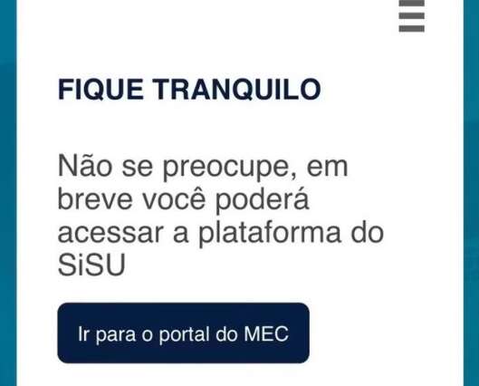 Página de consulta do Sisu 2025 não atualiza resultado de aprovados