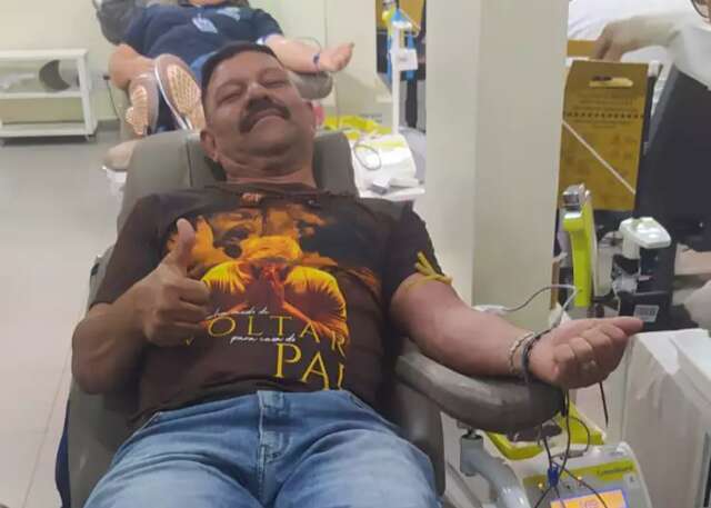 Ap&oacute;s 25 anos como doador, vida de Luiz dependeu de sangue ao se acidentar