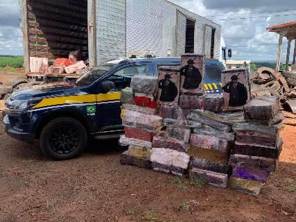 Caminh&atilde;o ba&uacute; levava 5,6 toneladas de maconha da fronteira para o Rio