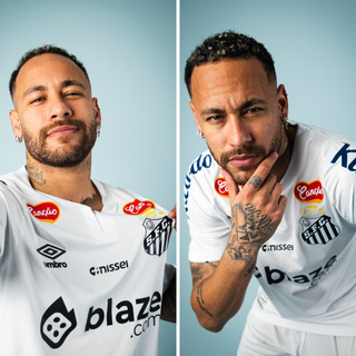 Em noite chuvosa, Santos apresenta Neymar na Vila Belmiro 