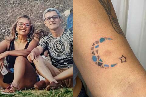 Um m&ecirc;s ap&oacute;s morte de irm&atilde;o, Carla homenageia Beto com tatuagem