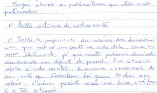 Pacientes denunciam de pr&oacute;prio punho situa&ccedil;&atilde;o prec&aacute;ria da Cl&iacute;nica Carand&aacute;